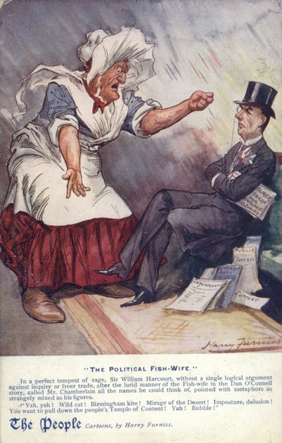 La poissonnière politique - Harry Furniss