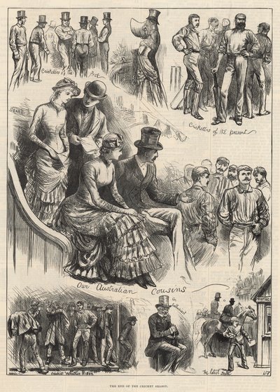 La fin de la saison de cricket (gravure) - Harry Furniss