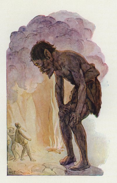 Cyclope (lithographie couleur) - Harry George Theaker