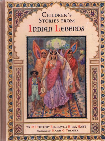Première de couverture, illustration tirée de "Childrens Stories from Indian Legends", vers 1930 (lithographie en couleurs) - Harry George Theaker