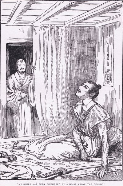 Son sommeil a été perturbé par un bruit au-dessus du plafond (extrait de More Stories from Raiko) (litho) - Harry George Theaker