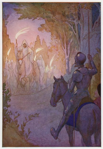 Illustration pour Don Quichotte (lithographie couleur) - Harry George Theaker