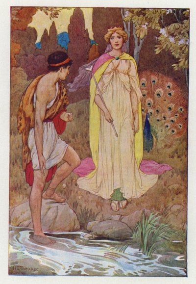 Jason et Juno (lithographie couleur) - Harry George Theaker