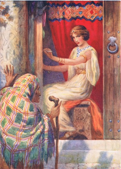 La reine Frigga et le Beldame" de "Baldur the Belobed" illustré dans "Children