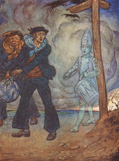 Le tambour mort, une légende de la plaine de Salisbury (lithographie couleur) - Harry George Theaker