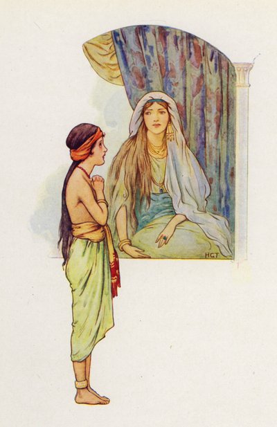 La petite servante captive dit à sa maîtresse qu