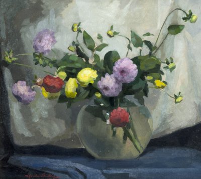 Nature morte, Dahlias Pompom - Harry Gordon Shields