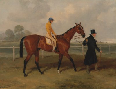 Sir Tatton Sykes menant le cheval 