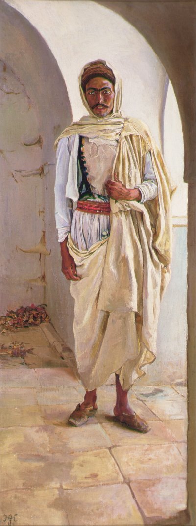Un Berbère du sud de la Tunisie, vers 1898 - Harry Hamilton Johnston