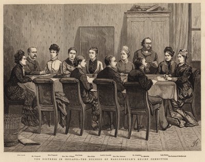 La détresse en Irlande, le comité de secours de la duchesse de Marlborough - Harry Hamilton Johnston