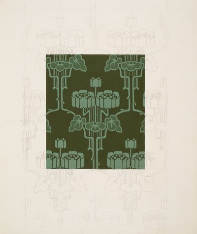 Design avec des fleurs et des feuilles - Harry Napper