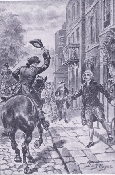 La longue chevauchée se termine à Londres, illustration de Mon Magazine - Harry Payne