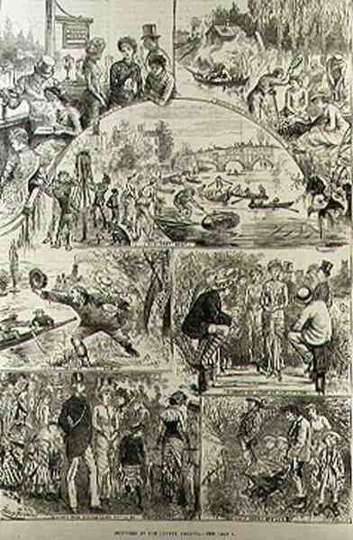Croquis à la régate de Henley, de The Illustrated London News, 7 février 1881 - Harry after Furniss