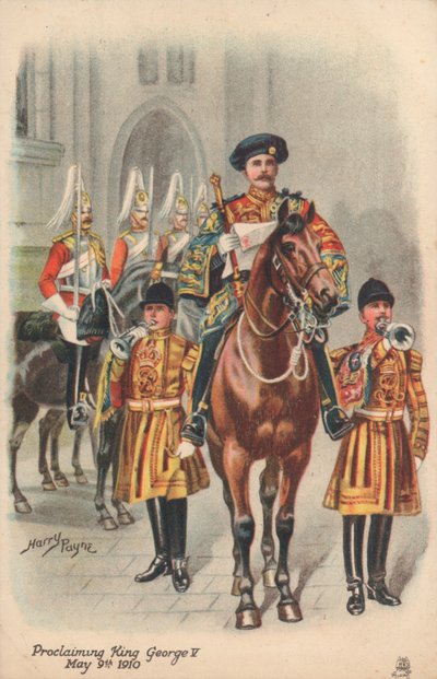 Proclamation du roi George V - Harry and Arthur Charles Payne