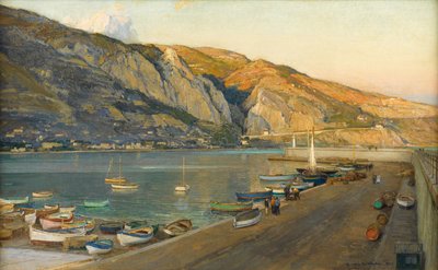Le port de Menton, Côte d