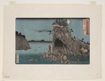 Province de Bingo : Abuto, Temple Kannon (Bingo, Abuto, Kannond?) (estampe sur bois en couleur) - Hasegawa I Sadanobu