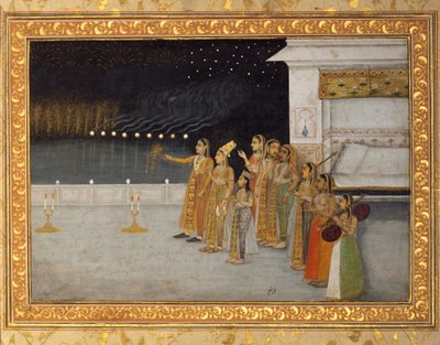 Dames du harem impérial célébrant la nuit de Shab-i Bara, 1725-50 - Hashim