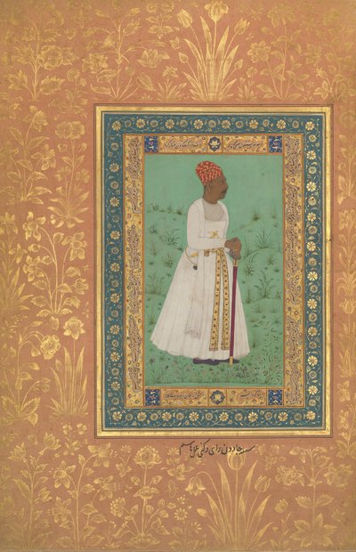 Portrait de Jadun Rai Deccani, folio de l