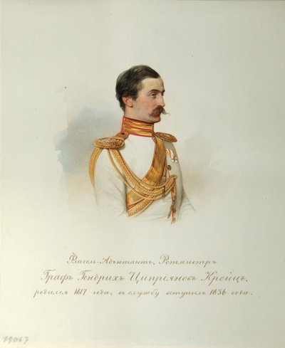 Portrait du comte Heinrich Cyprianovich von Kreutz de l