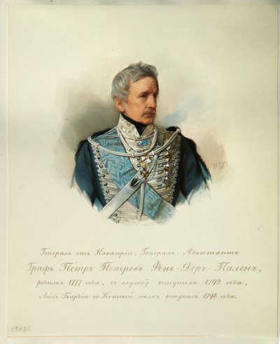 Portrait du général comte Peter Petrovich von der Pahlen 1777-1864 de l