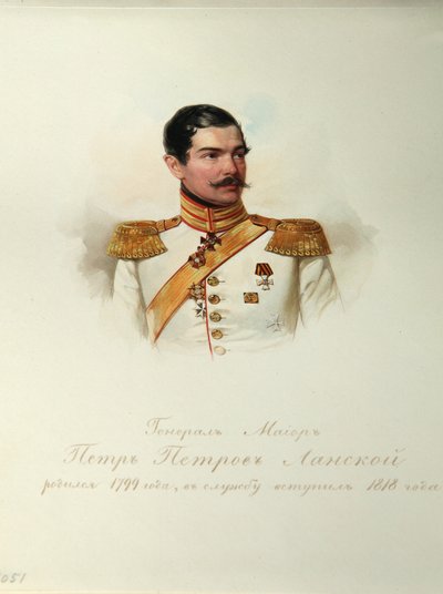 Portrait du général Pyotr Petrovich Lanskoy 1799-1877 de l
