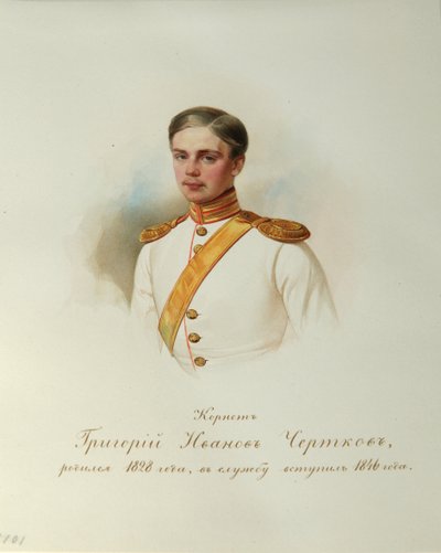 Portrait de Grigory Ivanovich Chertkov 1828-1884 de l