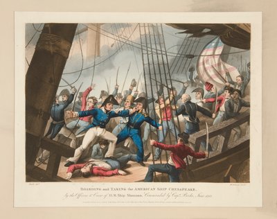 Embarquement et Prise du Navire Américain Chesapeake - Heath