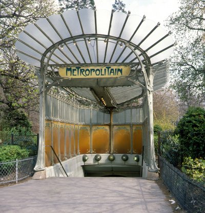 Porte Dauphine, station de métro, architecture Guimard. - Hector Guimard
