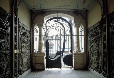 Vue de la porte d