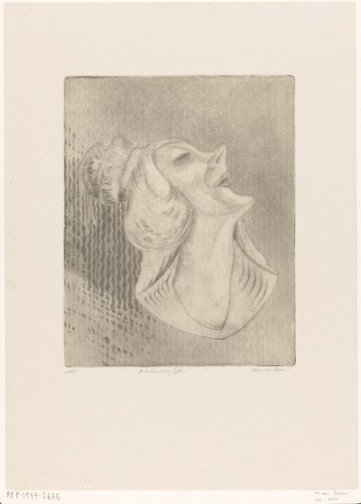 La demoiselle sentimentale (Masque) - Hein von Essen (signed by artist)