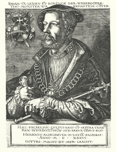 Jean de Leyde, chef anabaptiste néerlandais et l