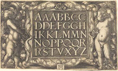 Alphabet, vers 1525-1555 - Heinrich Aldegrever
