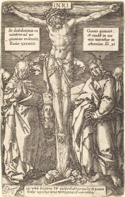 Le Christ en croix - Heinrich Aldegrever