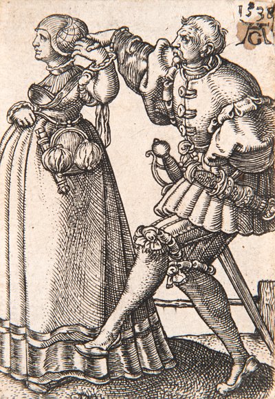 De la série Les petits danseurs de mariage, 1538 - Heinrich Aldegrever