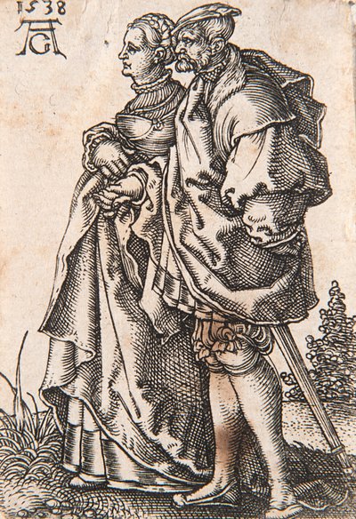 De la série Les Petits Danseurs de mariage, 1538 - Heinrich Aldegrever