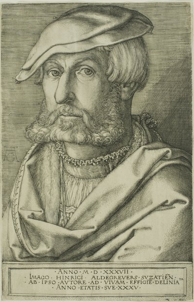 Heinrich Aldegrever, âgé de 35 ans - Heinrich Aldegrever
