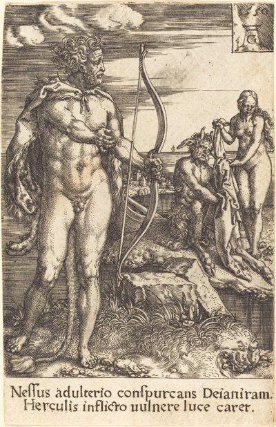 Hercule tuant Nessus - Heinrich Aldegrever