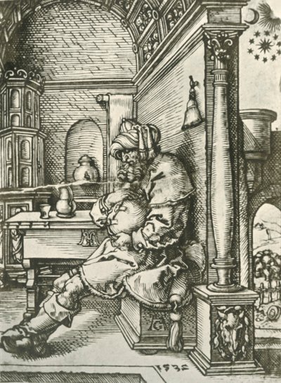 Jacob Méditant sur les Rêves de Joseph, 1532, 1908 - Heinrich Aldegrever