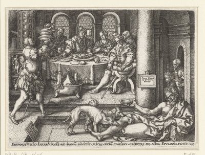 Parabole de Lazare et du riche - Heinrich Aldegrever