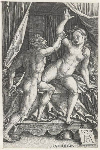Lucrèce et Sextus Tarquin - Heinrich Aldegrever