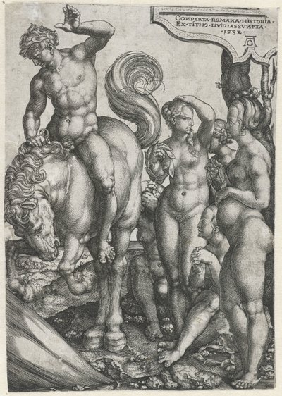 Marcus Curtius - Heinrich Aldegrever