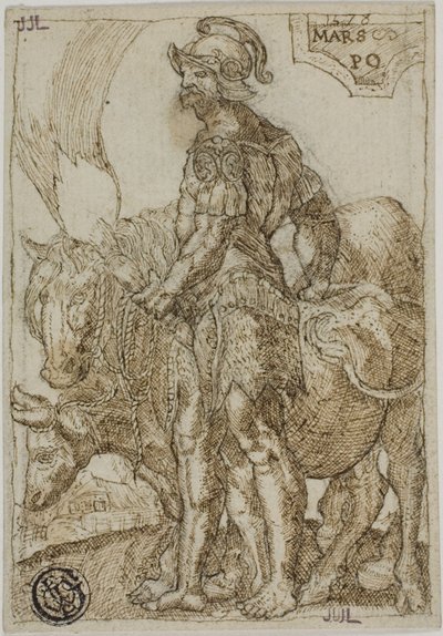 Mars, extrait des Sept Planètes - Heinrich Aldegrever