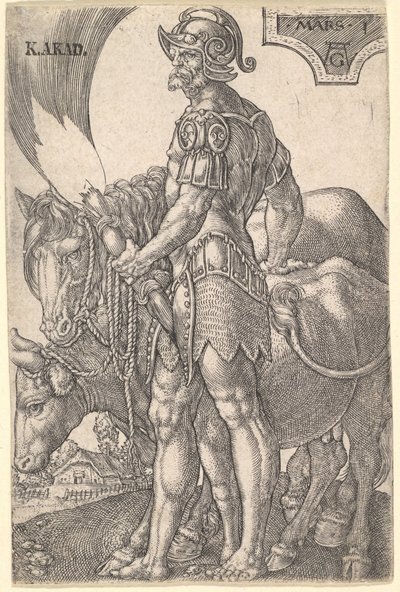 Mars, des Sept Planètes, 1533 - Heinrich Aldegrever