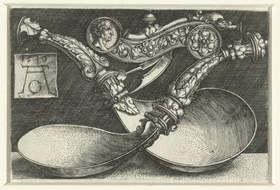 Conception pour deux cuillères et un sifflet - Heinrich Aldegrever