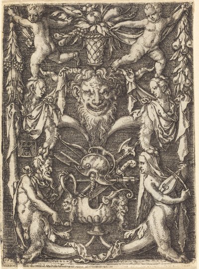 Ornement avec masque - Heinrich Aldegrever