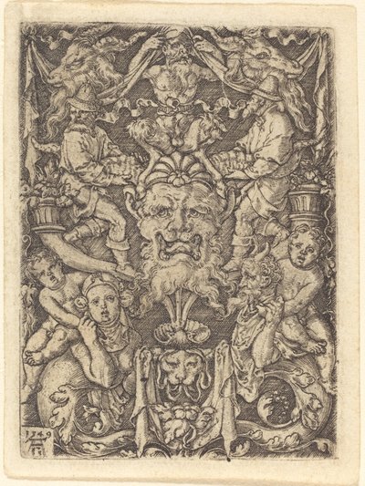 Ornement avec masque, 1549 - Heinrich Aldegrever