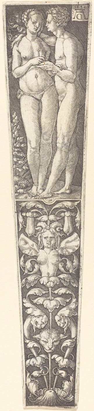 Ornement avec couple nu - Heinrich Aldegrever