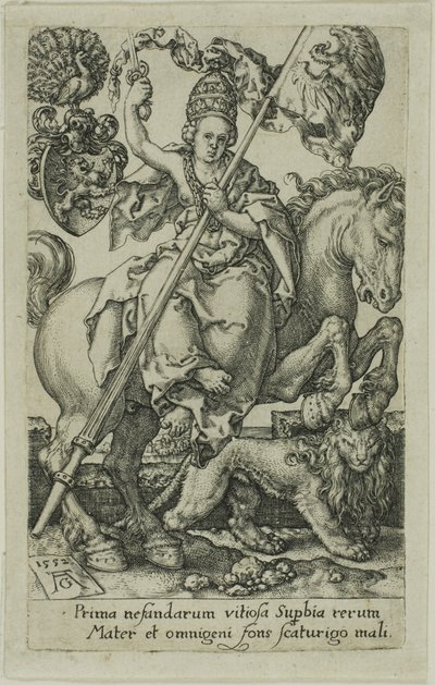Orgueil, des Vices - Heinrich Aldegrever