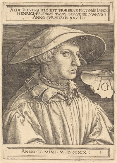 Autoportrait - Heinrich Aldegrever