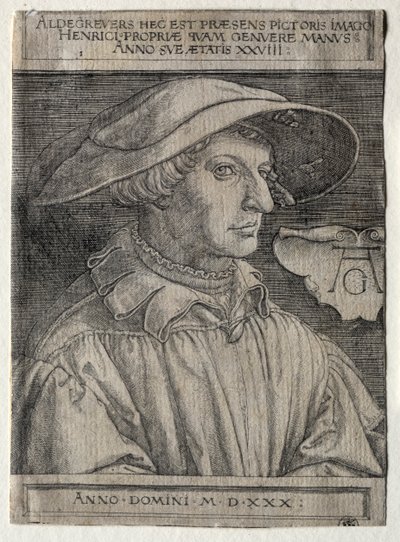 Autoportrait - Heinrich Aldegrever